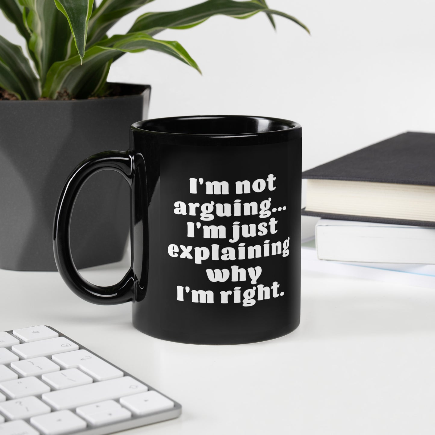 Black Witty Mug