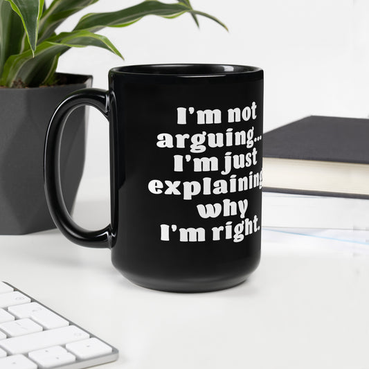 Black Witty Mug